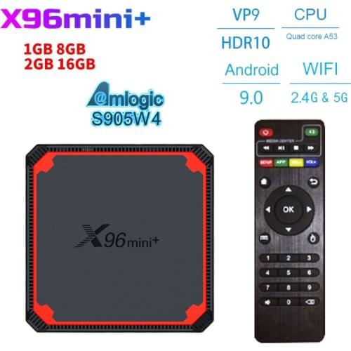 Smart TV Box Android 9.0 Amlogic S905W4 Media Player 2.4G 5G WiFi Google Voice Youtube X96mini Set Top Box TVBOX X96 mini plus