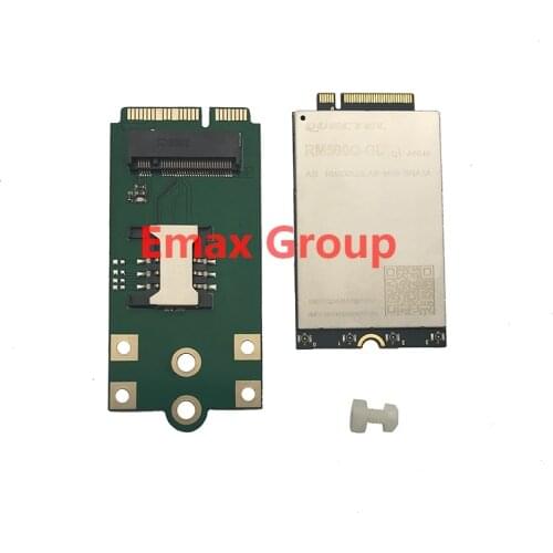 Quectel RM500Q-GL RG500QGLAB-M20-SGASA 5G Both NSA and SA modes M.2 to mini pcie USB Adapter Mini Pcie 5G Module