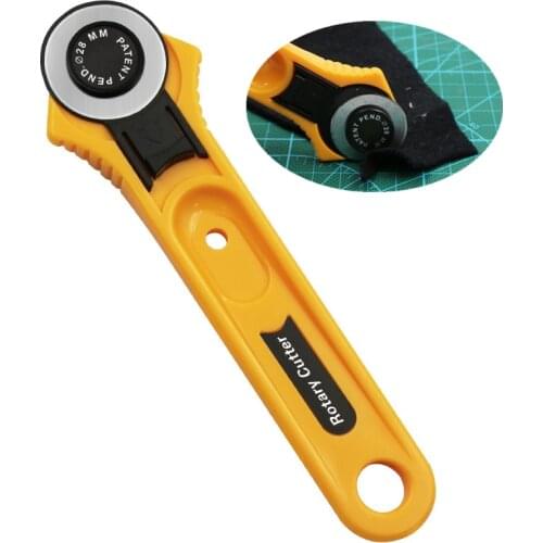 28mm Roller Cutter Patchwork Roller Wheel Knife Craft Rotary Cutting Cloth Leather Paper Fabric DIY Sewing Accessories Tools