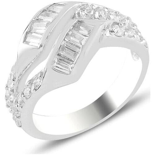 Silver 925 Sterling Zircon Stone Ring