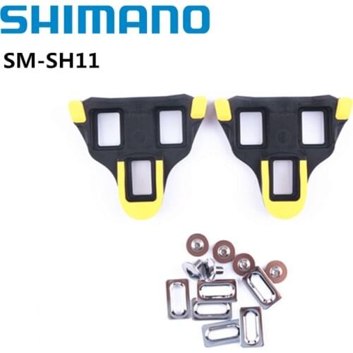 Shimano SM-SH11 Road Lock Pedal Cleat Splint 6 Degree Float Mode Yellow Original SH11 A Pair For Road Bike Bicycle Pedal Parts