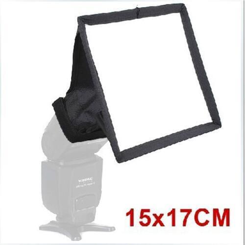 5pcs softbox 15cm*17cm Universal Foldable Flash Light Diffuser Softbox for Canon Nikon 580ex sb600 yongnuo yn560 600ex