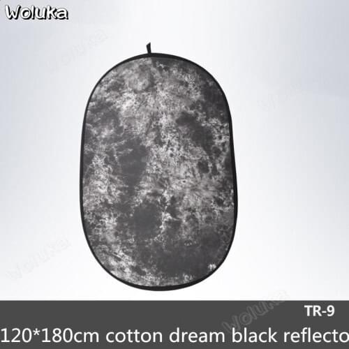 TR-9 cotton dream black reflective board photography folding reflector to send portable bag 120*180cm shootin CD50 T08