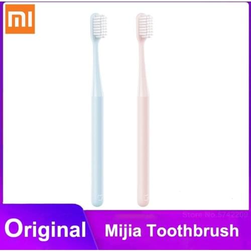 Original XIAOMI MIJIA Toothbrush Superfine Soft Bristle Toothbrush Waterproof Imported Ultra-fine Soft Hair Care Teeth 2 Colors