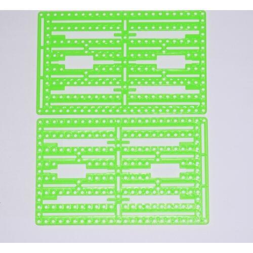 10/100pcs Function plastic panel/DIY car shell plate/perforated plastic film/science experiments materials/rc car