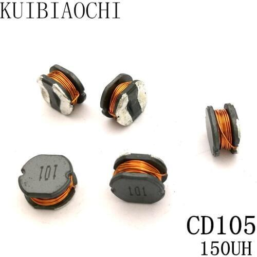 10pcs/LOT SMD Power Inductor CD105 150UH 151 10*9*5.4mm Unshielded winding inductor