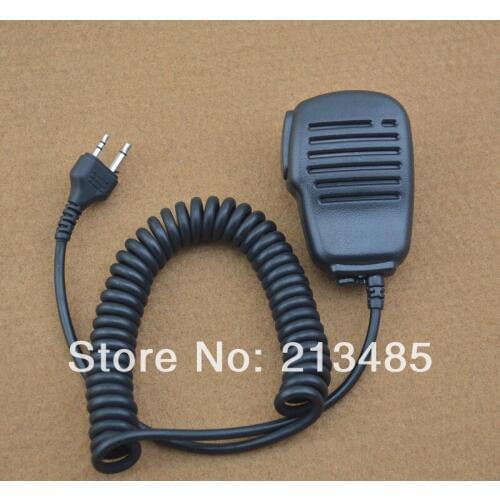 2-Pin with Straight Angle Plug External Speaker Microphone Shoulder Microphone for Midland LXT216,LXT303,LXT410,GXT450,GXT650