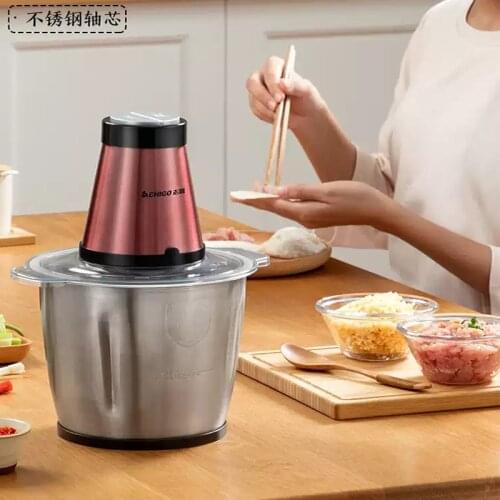 2 Speeds 3L Electric Meat Chopper Vegetable Grinder Mincer Food Processor Cutter Slicer 304 Stainless Steel 220V
