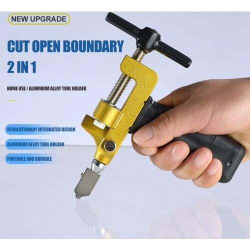 2 in 1 Portable Handheld Multifunctional Manual Glass Cutter Ceramic Tile Opener Divider Diamond Cutting Hand Tools