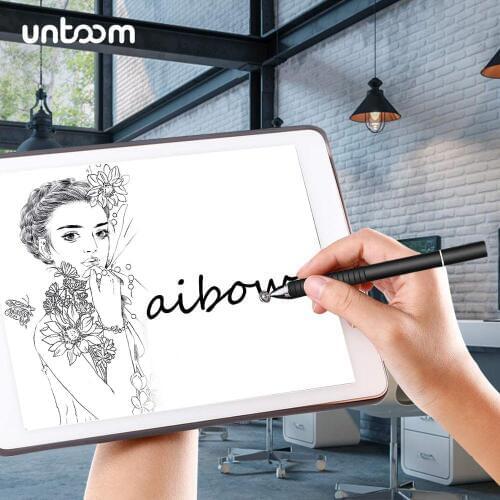 2 in 1 Stylus Drawing Tablet Pen Universal Capacitive Stylus Pen for Mobile Android Device Touch Screen Pens for iPad Smartphone