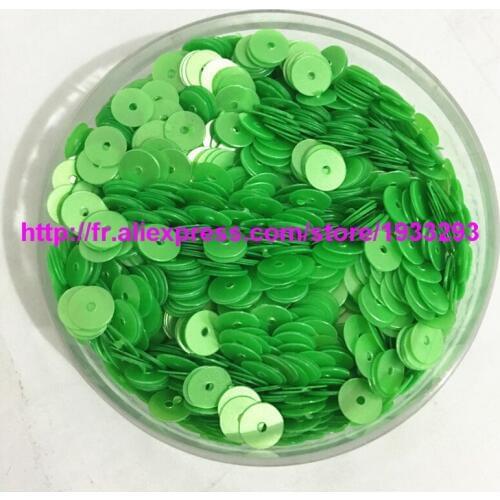 50g(4000pcs) Matt Apple Green 6mm Flat round loose sequins Paillettes sewing Wedding craft Good quality For Kids DIY