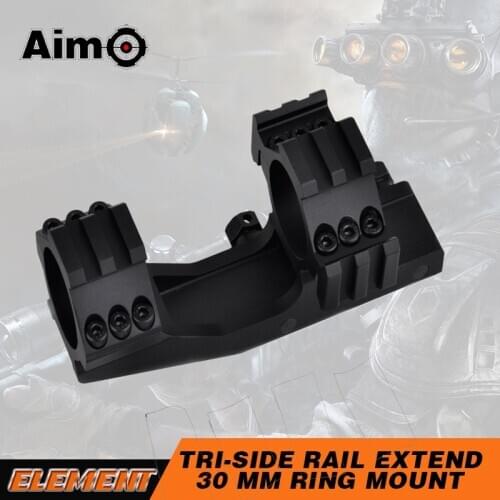 AIM-O Tri-Side Rail Extend 30 mm Ring Mount AO9003-BK