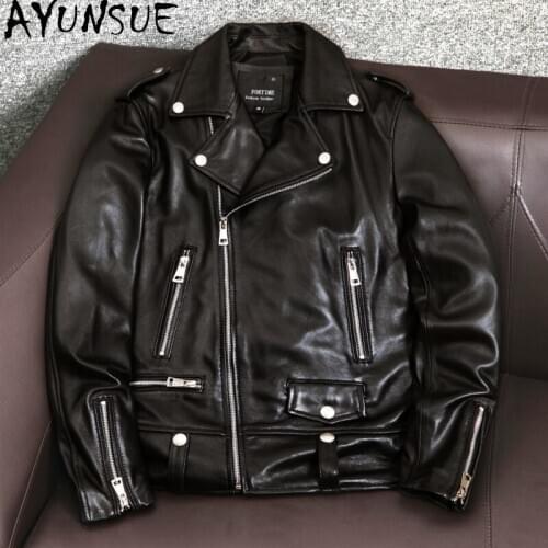 Мужские байкерские куртки AYUNSUE China At AliExpress