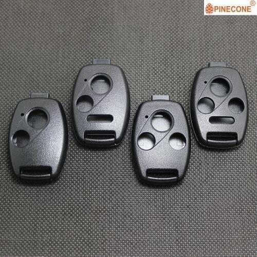 Pinecon for Honda Accord CR-V Ridgeline Civic Key Case 2003 -2013 Remote Control Key Entry No need Cut Blade Key Fob Case Shell