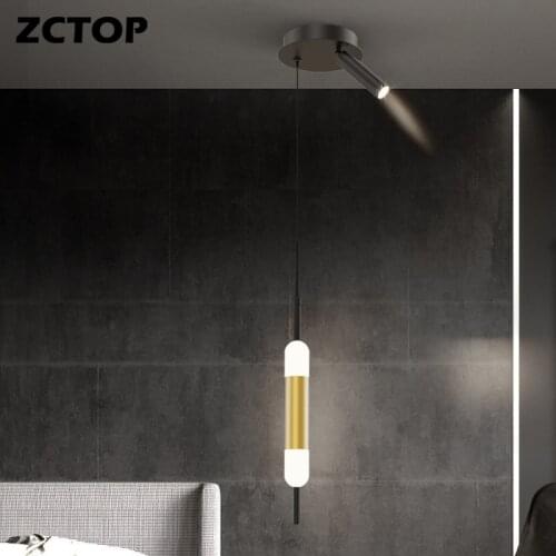 Black LED Pendant Lights Modern Bedside Lights Living Room Dining Room Kitchen Bedroom Decor Home Indoor Lighting Pendant Lamps