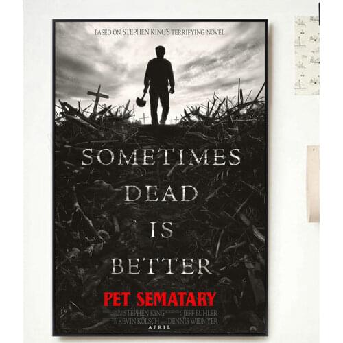 NP171 Home Decor Poster Silk Art Pet Sematary Movie 1-Wall Sticker Decoration Christmas Gift Classic Fashion