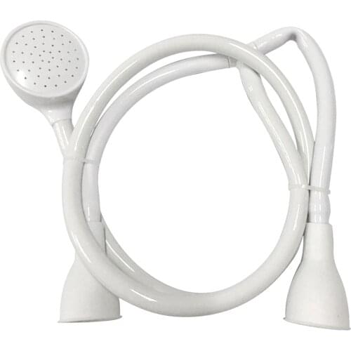 Double Tap Pet Bath Tub Faucet Shower Spray Head Hose Push On Attachment