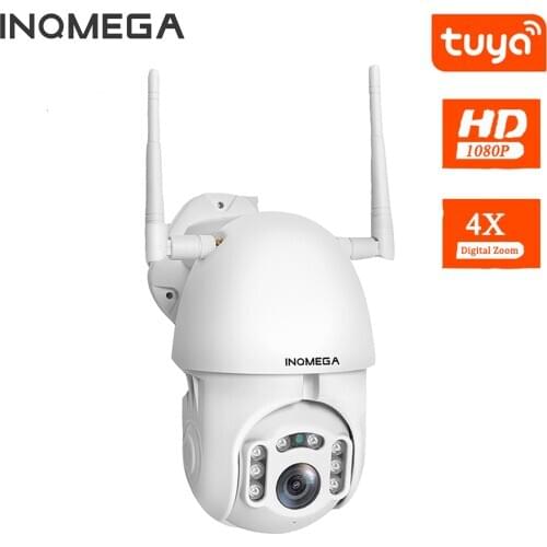 INQMEGA PTZ Speed 1080P IP Camera WiFi Wireless Auto tracking Dome Camera Outdoor Security Surveillance Waterproof Camera TUYA