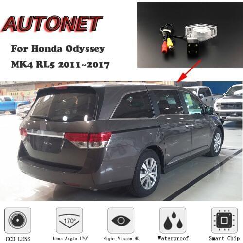 AUTONET HD Night Vision Backup Rear View camera For Honda Odyssey MK4 RL5 2011~2017 CCD/license plate Camera
