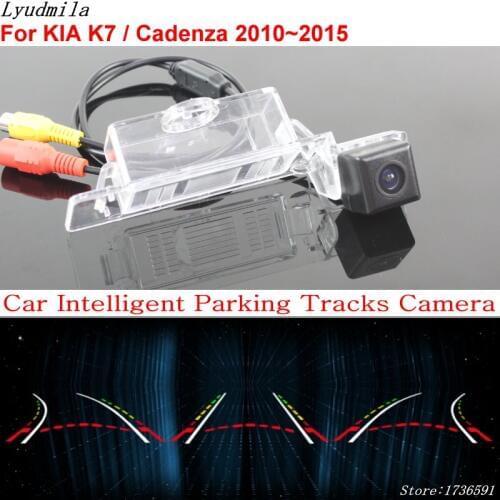 Lyudmila Car Intelligent Parking Tracks Camera FOR KIA K7 / Cadenza 2010~2015 Car Back up Reverse Rear View Camera