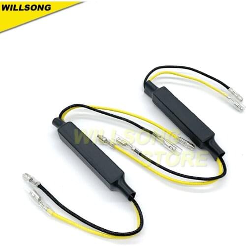 Motorcycle 21W LED Turn Signal Light Decoder Lamp Resistor Error Eliminator Single Resistance High Temperature Resistant Wires