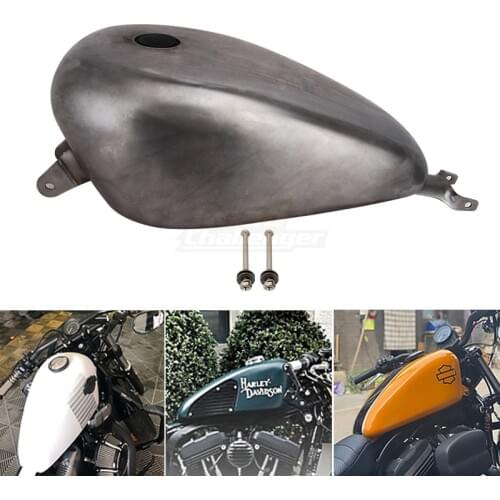 Unpainted Motorcycle Retro Oil Gas Fuel Tank 14.4L Fit For Harley Sportster Iron XL 883 72 1200 Roadster Forty-eight 2007-2017