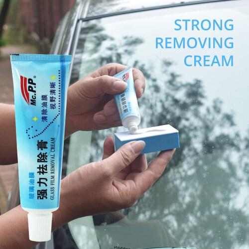 Auto Car Glass Polishing Degreaser Cleaner Oil Film Clean Polish Paste for Bathroom Window Glass Windshield Windscreen