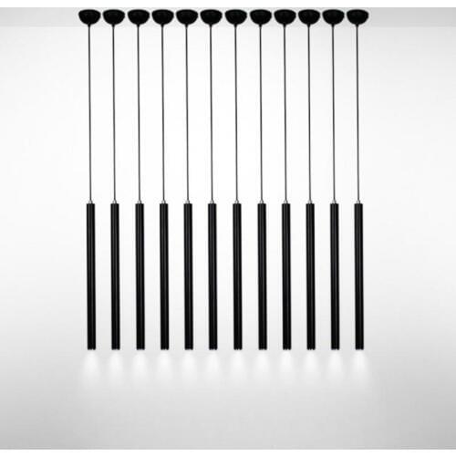 AIWOJIA 3cm Diameter 220v 110v Pendant Lights For Dining Room Modern Black Iron Pendant Light Loft Style Kids Room Led Lamps