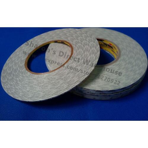 Promotion! 10x 1.5mm*50 meters 3M 9080 Double Sided Tape Adhesive for LED Cellphone LCD/ Touch Screen/ Display/ Panel Repair