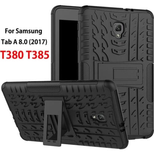 Shockproof Rubber T380 Case For Samsung Galaxy Tab A 8.0 T380 T385 2017 Cover Heavy Duty 2 in 1 Hybrid Rugged Durable Funda+ Pen