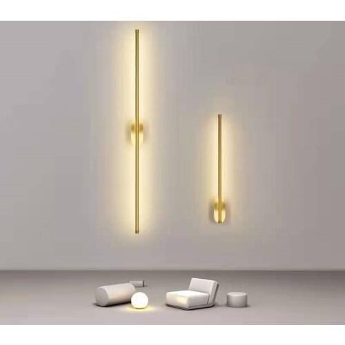 Home Luxury Décor Led Long Interior Wall Lamp Decoration For Living Room Bedroom Sofa Surface Mounted Background Sconce Lighting