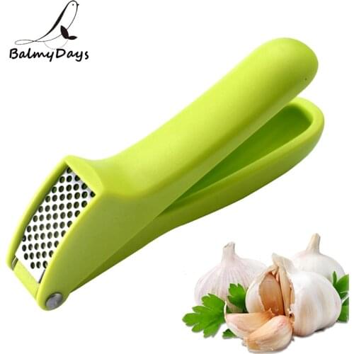 Manual Garlic Press Plastic Garlic Crusher Chopper Slicer Garlic Grinding Mincer Squeezer Kitchen Garlic Tools Cooking Gadgets