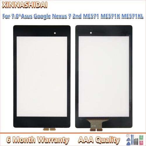 For Asus Google Nexus 7 2nd ME571 ME571K FHD 2nd 2013 K008 Touch Screen Glass Digitizer Panel Front Glass Lens Sensor