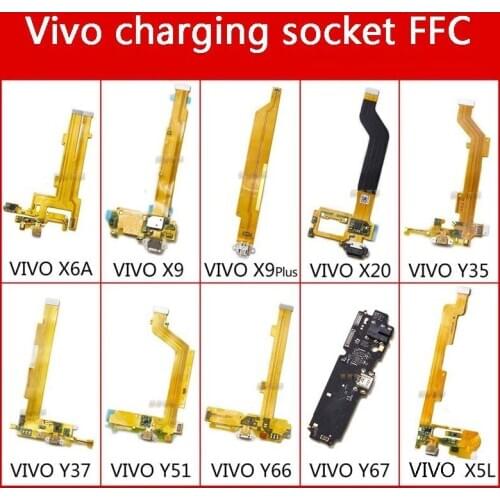 VIVO X6A X9 X9PLUS X20 Y35 Y37 Y51 Y66 Y67 X5L USB Charging Socket FFC FPC Flex Cable Data Plug Motherboard Accessory Y85 Y83/71