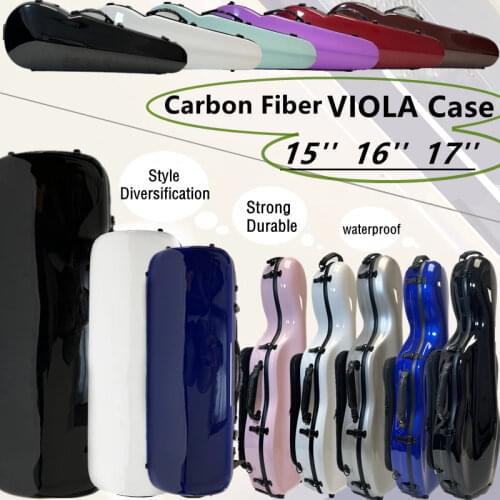 Beautiful design case for viola case carbon fiber customized color viola case