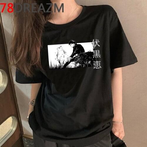 Jujutsu Kaisen tshirt men 2020 japanese grunge t-shirt kawaii