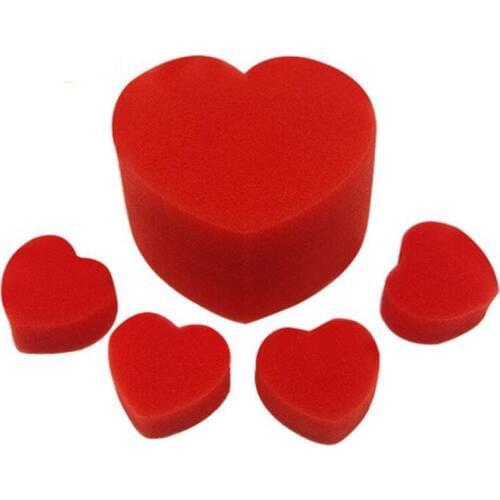 10 Sets (1set=5pcs) Multiplying Sponge Hearts Magic Tricks ValentineS Or Wedding Close-Up Stage Magic Props Magic Accessories