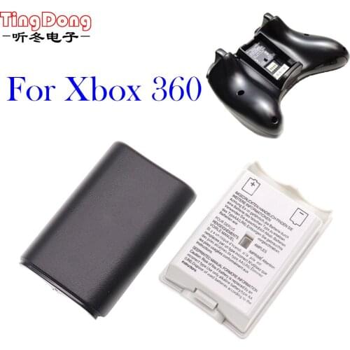 2Pc AA Battery Back Cover Case Shell Pack For Xbox 360 Wireless Controller New