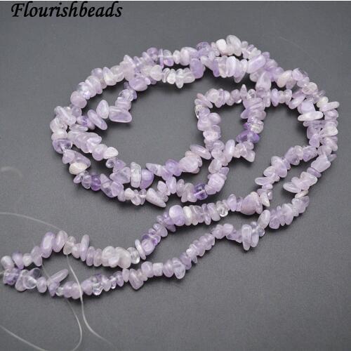 5~8mm Natural Light Color Amethyst Stone Chips Loose Beads