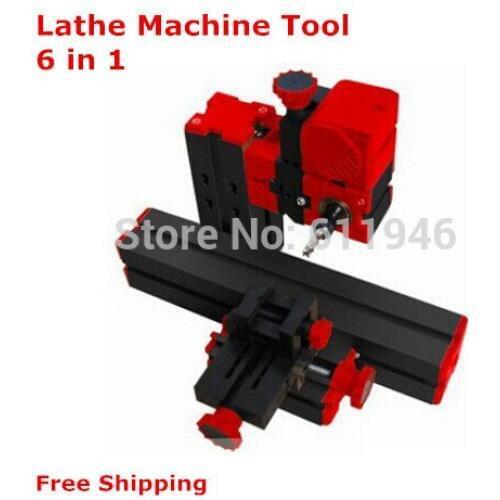 5set Mini Lathe Machine 6 in 1, DIY Mini Micro Lathe Machine Tool 6 in 1, For Wood and Soft Metal