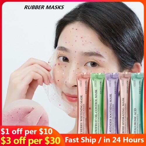 500pcs Hot 15G SPA Collagen Rose Hyaluronic Acid Soft Mask Powder Face Mask Anti Aging Anti Wrinkle Peel Off Rubber Facial Mask