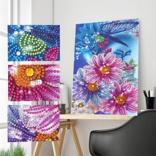 5D DIY Special Shaped Diamond Painting Flower Mosaic Diamond Embroidery Vase Cross Stitch Picture of Rhinestone Home Decoration
