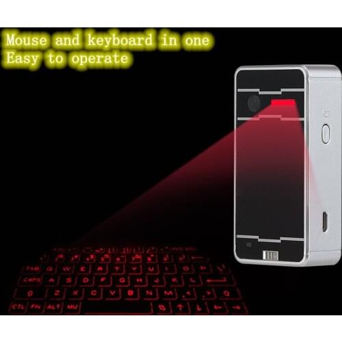 Bluetooth Virtual Laser Keyboard Wireless Projection Mini Keyboard Portable for Computer Phone Pad Laptop with Mouse Function