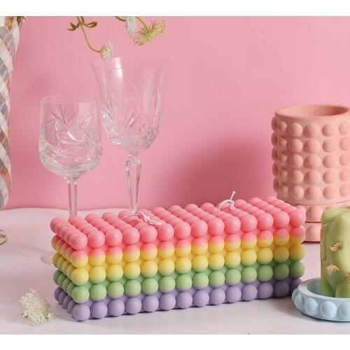 Large Candle Mould Rectangle Cube Soy Wax Silicone Mold Handmade Craft Decorations