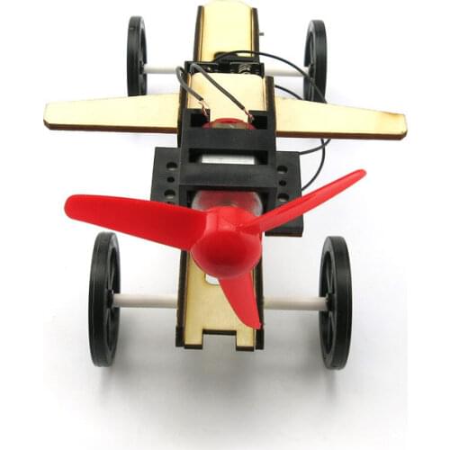 DIY Wind Power Car Handmade Toys Physical Gizmo Building Blocks Kits Solar Energy Assembled Toy Teaching Tool