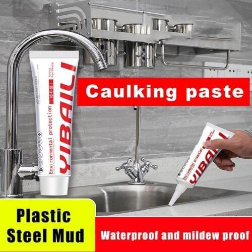 HOT White Tub and Tile Sealant Squeezed Tube Kitchen Bathroom Sealant Caulk Squeezed Tube 90ml NDS