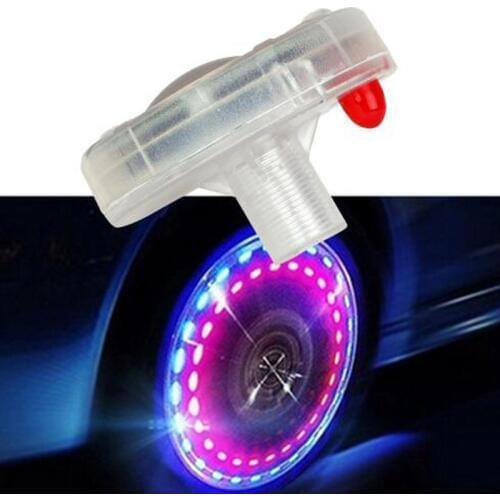 Wheel Light Air Caps Car-styling Tire Valve Caps Solar Energy Gas Nozzle Cap Motion Sensors for Car Motorcycles 1 piece
