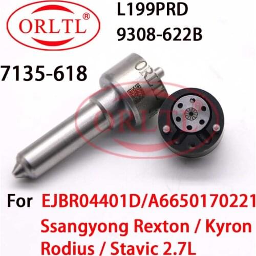 ORLTL REPAIR KITS 7135-618 NOZZLE L199PRD NEW VALVE 9308-622B FOR SSANGYONG KYRON REXTON INJECTOR EMBR04401D A6650170221