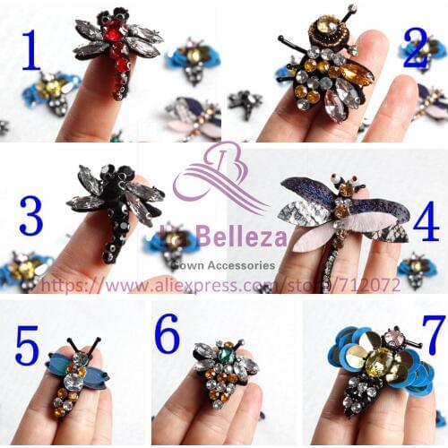 La Belleza Pretty insects handmade flowers clothing accesories 20 pieces/lot