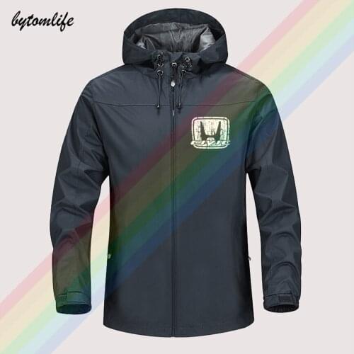 Honda Civic Car Logo Outdoor Mountaineering Windproof Jacket Hooded Comfortable Men Women Fashion High Quality Asian Size